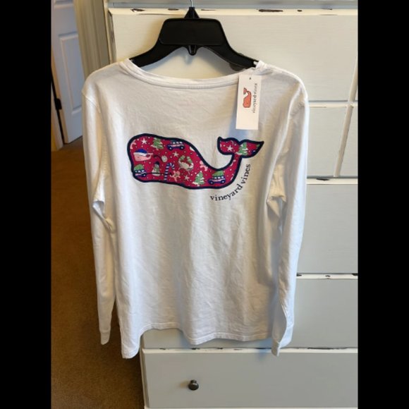 Womens nwt Vineyard Vines Size small white long sleeve shirt - Picture 2 of 3